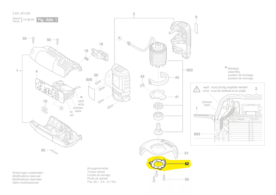 plaque de compression GWS 10,8 V-EC / GWS 12V-76